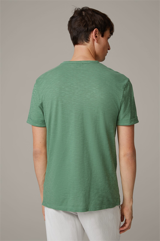 Baumwoll-T-Shirt Colin, hellgrün strukturiert 