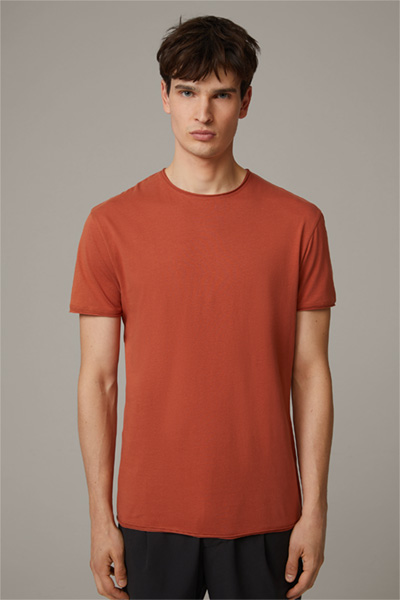 T-shirt en coton Tyler, rouge rouille
