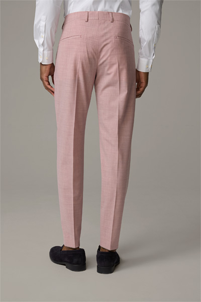 Flex Cross-pantalon Melvin met scherpe vouwen, roze gemêleerd