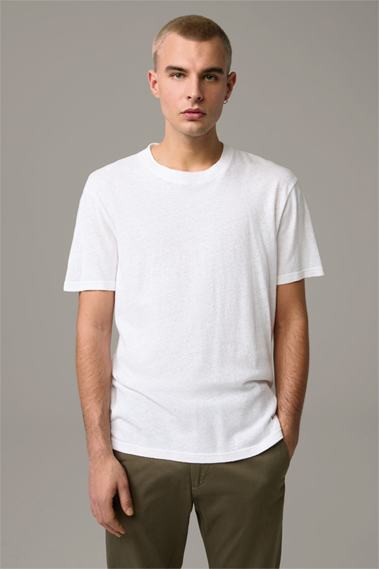 T-shirt Lino, blanc