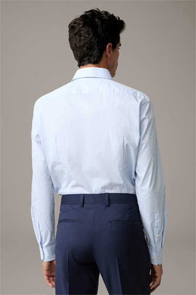 Overhemd Santos, lichtblauw-wit gestreept