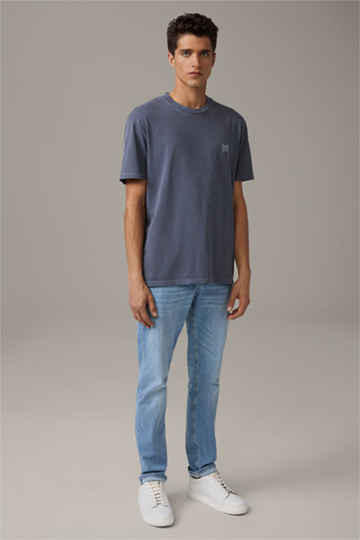 T-shirt en coton Phillip, bleu foncé