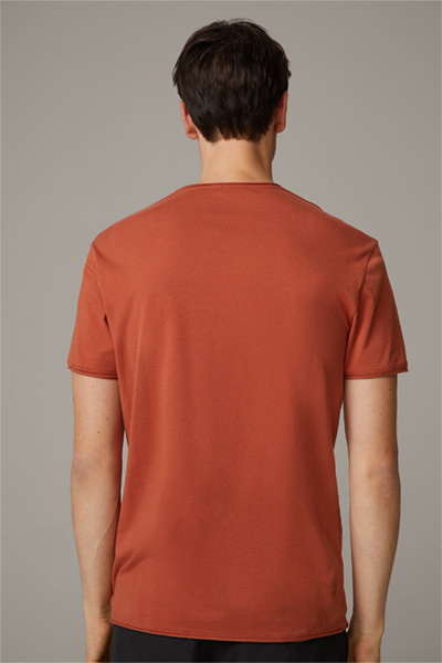 T-shirt en coton Tyler, rouge rouille