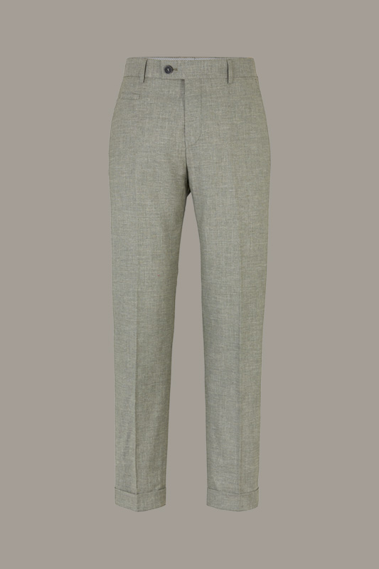 Pantalon modulaire Luc, en vert clair chiné