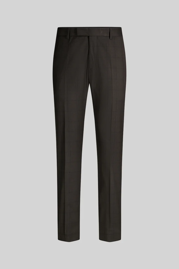 Leads to product detail page "Modular trousers in a viscose blend, brown"