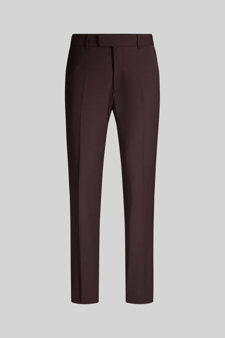Leidt naar de productdetailpagina „Mix &amp; match-pantalon van een wolmix, bordeauxrood"