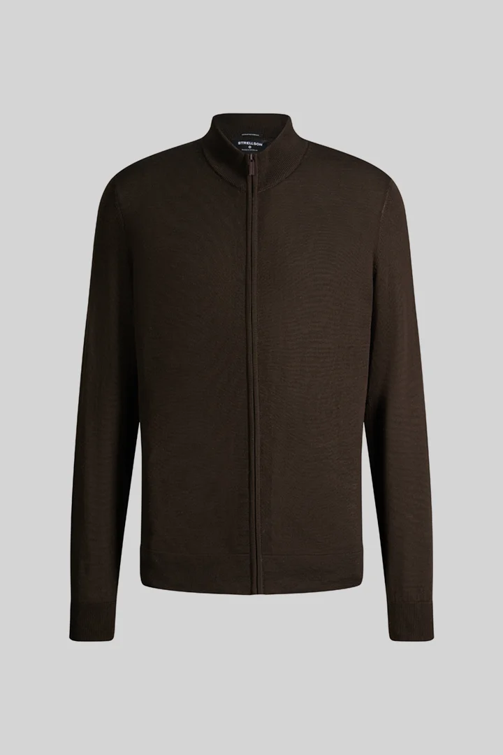 Strellson presents the product Schurwoll-Pulllover, braun from the category Knitwear as a cut-out