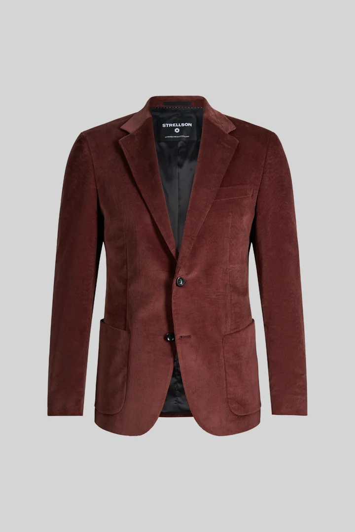 Mène à la page produit « Veste modulable en mélange de coton, bordeaux »