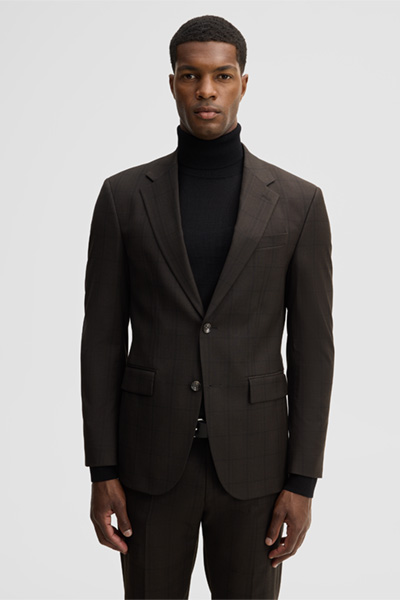 Mène à la page produit « Veste modulable en mélange de viscose, marron »