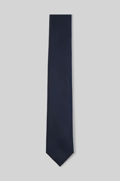Leads to product detail page "Pure silk tie, navy"