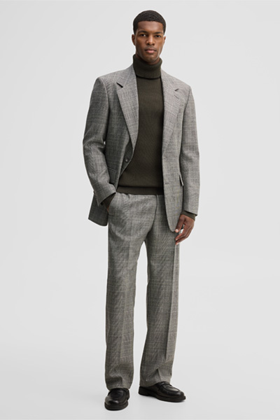 Leads to product detail page "Wool-blend turtleneck jumper, olive"