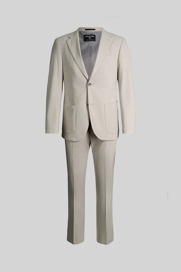 Strellson presents the product Wool-blend suit, beige from the category Suits as a cut-out