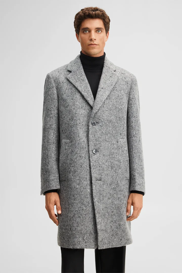 Mène à la page produit « Manteau en laine mélangée, anthracite »