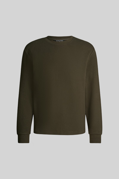 Führt zu Produktdetailseite „Rundhals-Pullover, oliv"