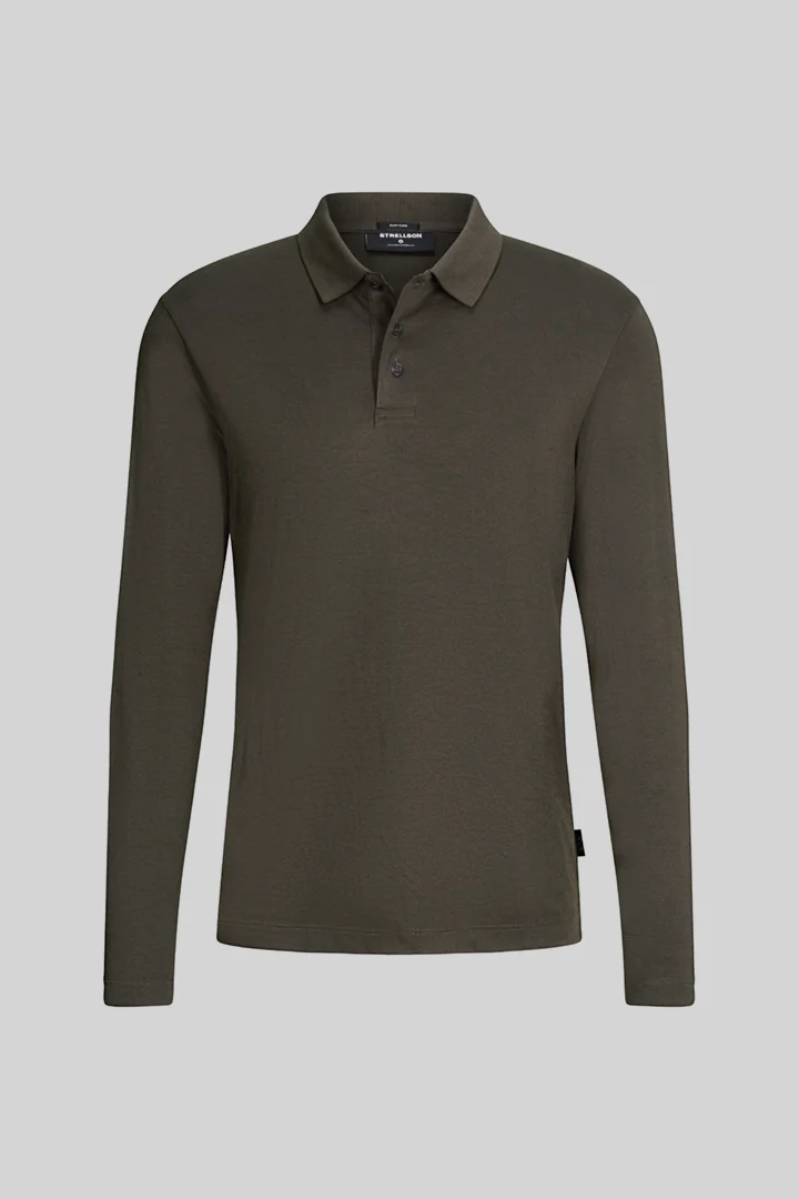 Strellson präsentiert das Produkt Polo à manches longues, olive aus der Kategorie  als Freisteller