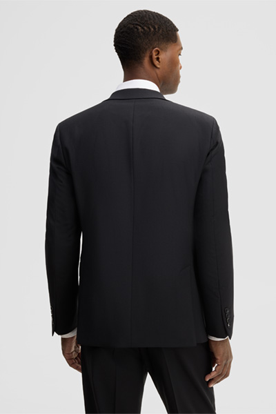 Mène à la page produit « Veste modulable en laine mélangée, noire »