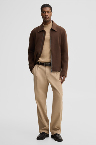 Führt zu Produktdetailseite „Hose mit Stretch, beige"