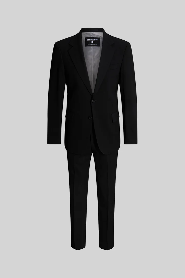 Strellson presents the product Wool-blend suit, black from the category Suits as a cut-out