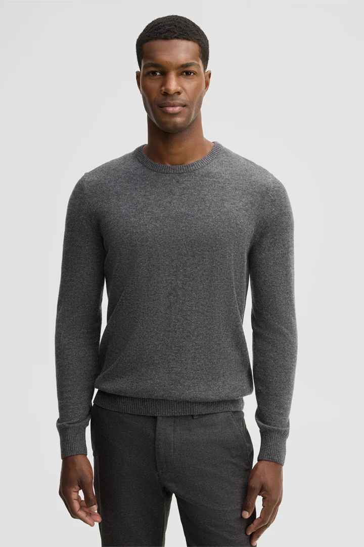 Führt zu Produktdetailseite „Pullover aus Kaschmirmix, grau"
