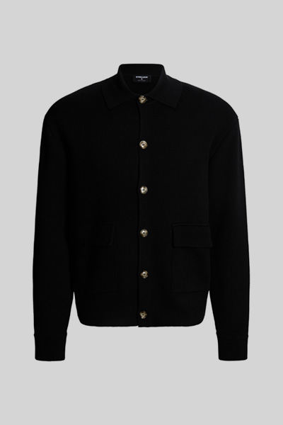 Strickjacke, schwarz