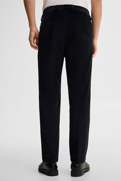 Führt zu Produktdetailseite „Cord-Baukasten-Hose aus Baumwollmix, navy"