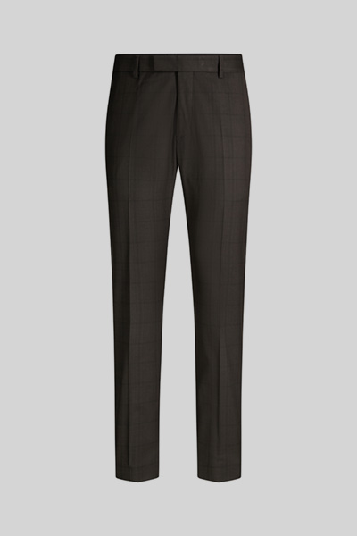 Mix and match-pantalon van een viscose-mix, bruin