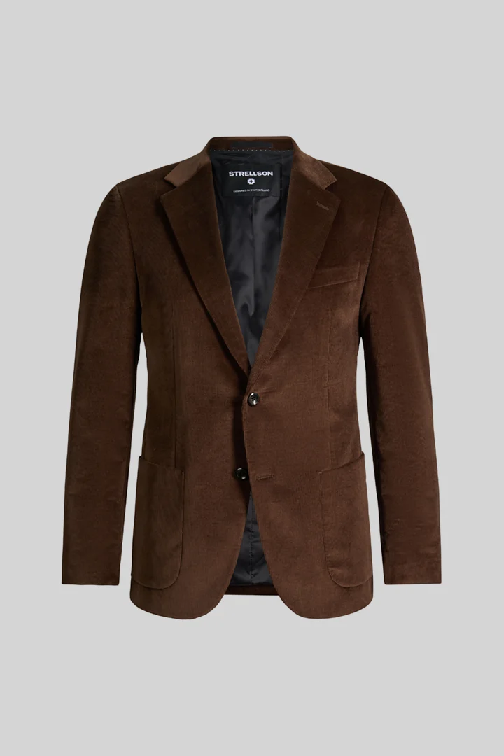 Mène à la page produit « Veste modulable en mélange de coton, marron »