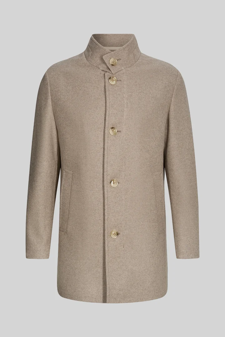 Strellson präsentiert das Produkt Mantel mit Stehkragen, beige aus der Kategorie Mäntel als Freisteller