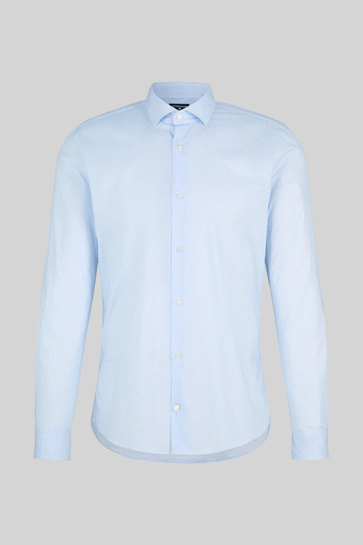 Strellson presents the product Stretch shirt, light blue from the category Shirts as a cut-out