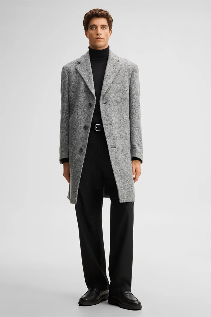Mène à la page produit « Manteau en laine mélangée, anthracite »