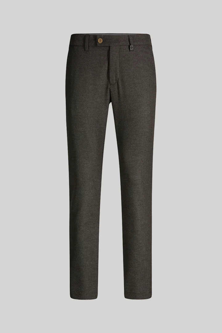 Strellson presents the product Viscose-blend chinos, brown from the category Trousers as a cut-out