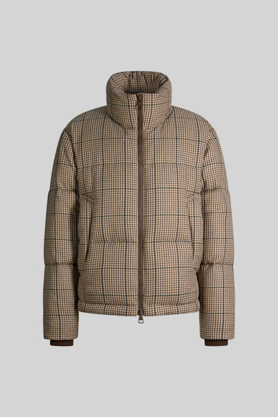 Leads to product detail page "Hooded puffer jacket, beige"