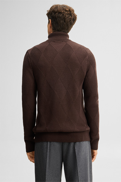 Führt zu Produktdetailseite „Rollkragen-Pullover, braun"
