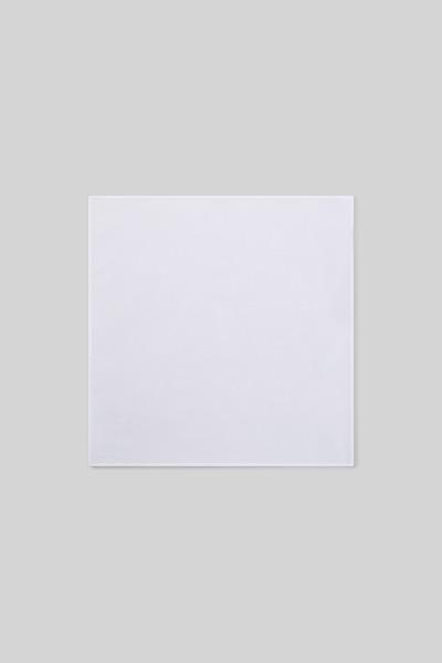 Leads to product detail page "Cotton pocket square, white"