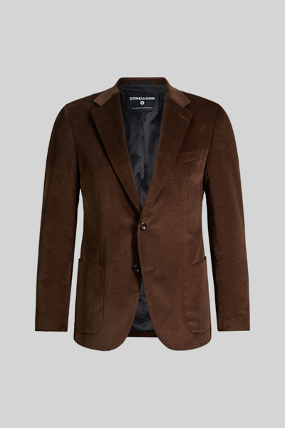 Mène à la page produit « Veste modulable en mélange de coton, marron »
