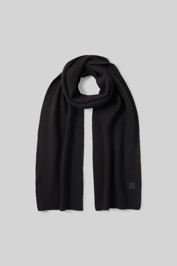 Führt zu Produktdetailseite „Schal aus Wollmix, schwarz"