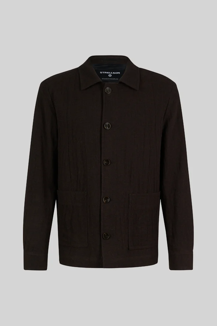 Strellson präsentiert das Produkt Blouson mit Hemdkragen, braun aus der Kategorie Jacken als Freisteller