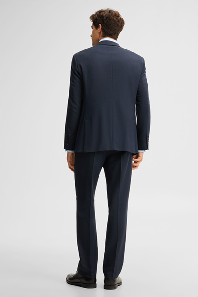 Führt zu Produktdetailseite „Anzug aus Wollmix, navy"