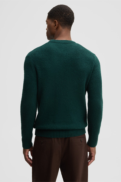 Leads to product detail page "Wool-blend crew-neck jumper, petrol"