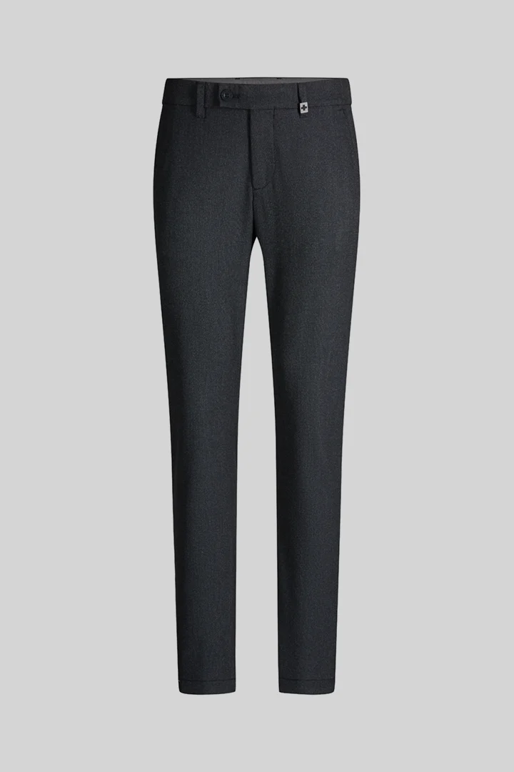 Führt zu Produktdetailseite „Chino aus Viskosemix, navy"