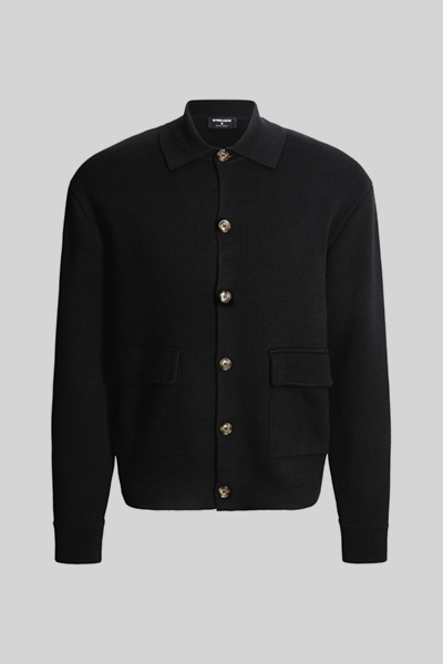 Strickjacke, schwarz