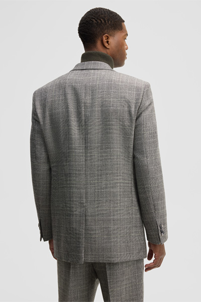 Mène à la page produit « Veste modulable en laine vierge, anthracite »