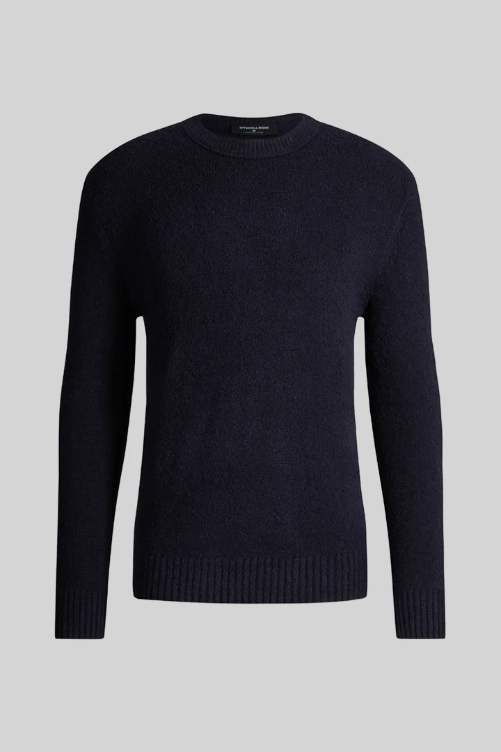 Strellson präsentiert das Produkt Rundhals-Pullover aus Wollmix, navy aus der Kategorie Strick als Freisteller