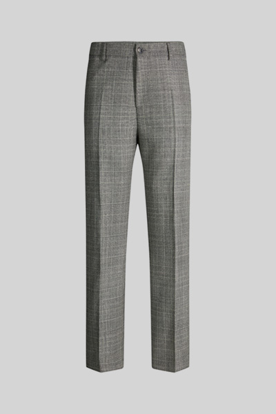 Mix & match-pantalon van scheerwol, antraciet