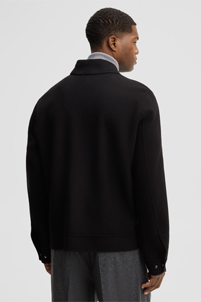 Leads to product detail page "Wool-blend jacket, black"