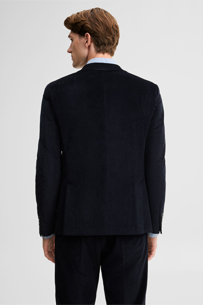 Führt zu Produktdetailseite „Cord-Baukasten-Sakko aus Baumwollmix, navy"