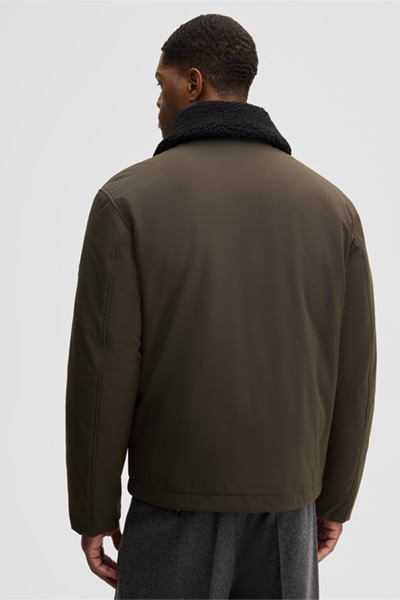 Leads to product detail page "Field jacket with turn-down collar, olive"
