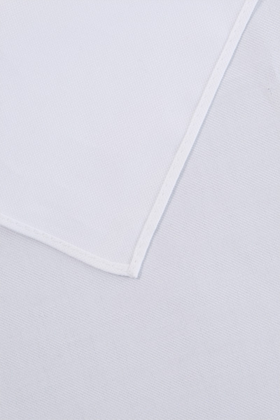 Leads to product detail page "Cotton pocket square, white"