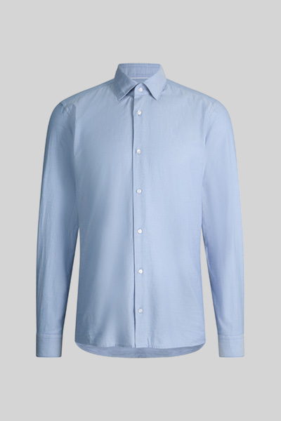 Leads to product detail page "Cotton shirt, blue"