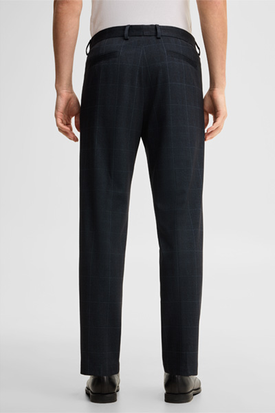 Führt zu Produktdetailseite „Baukasten-Hose aus Viskosemix, navy"